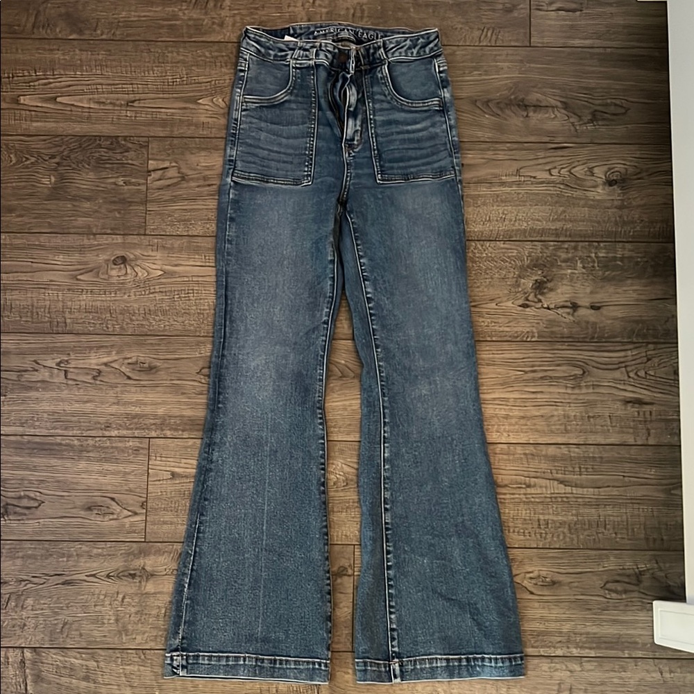 American Eagle Outfitters Blue Flare Jeans